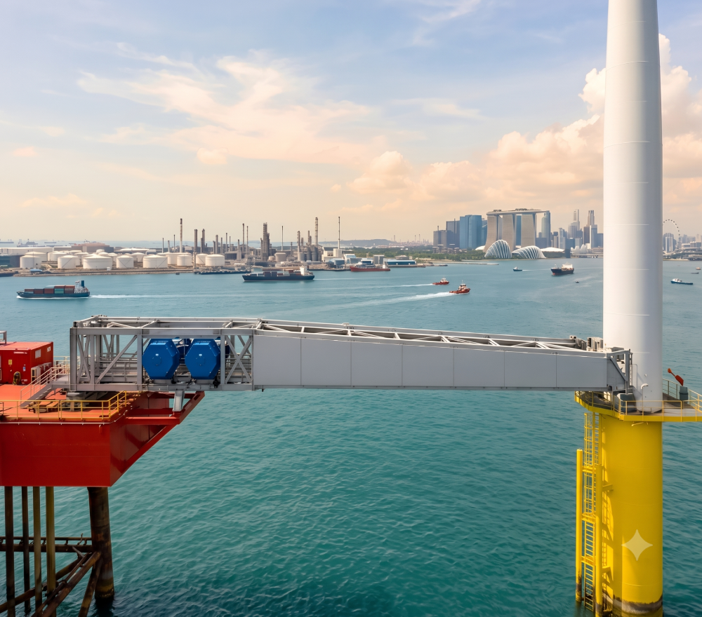 25 metre active motion-compensated gangway