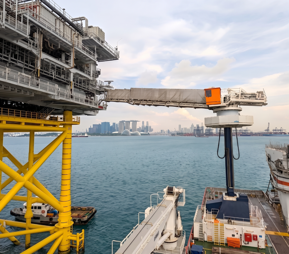 32.5 metre long-reach active motion-compensated gangway
